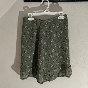 Flower print skirt